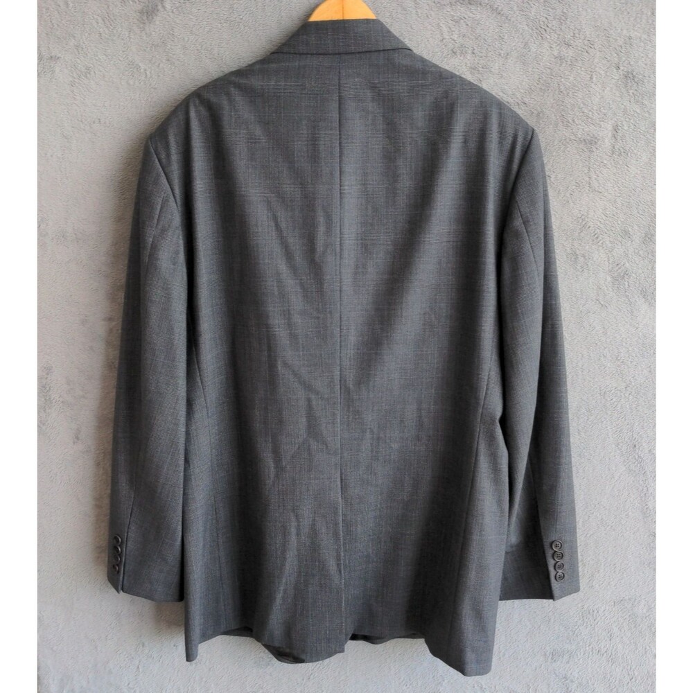 Brooks Brothers 346 Blazer Mens 46R Gray Prince Of Whales Wool Stretch 2 Button - Picture 3 of 11